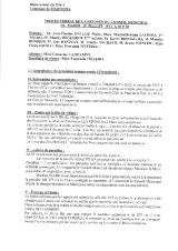 Aperçu du compte rendu du Procès verbal - Conseil municipal du 19 juillet 2022
