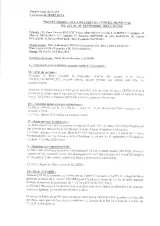 Aperçu du compte rendu du Procès verbal - Conseil municipal du 5 septembre 2024